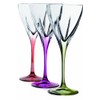 Fusion Crystal Multicolor Water Goblet Set