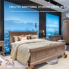 Wood Bed Risers with Non-Slip Rubber Pad, Stackable Furniture Risers