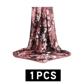 Traziewell Headscarf Woman Silk Scarf 27" Square Thin Soft Lattice Hair Scarf Wrap for Women Vintage Scarf Women 2909