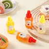 8 Pcs Mini Condiment Squeeze Bottles,25ml Condiment Squeeze Bottle,Plastic Portable