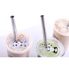 2 Point End BOBA Straw Stainless Steel Extra Wide 1/2"