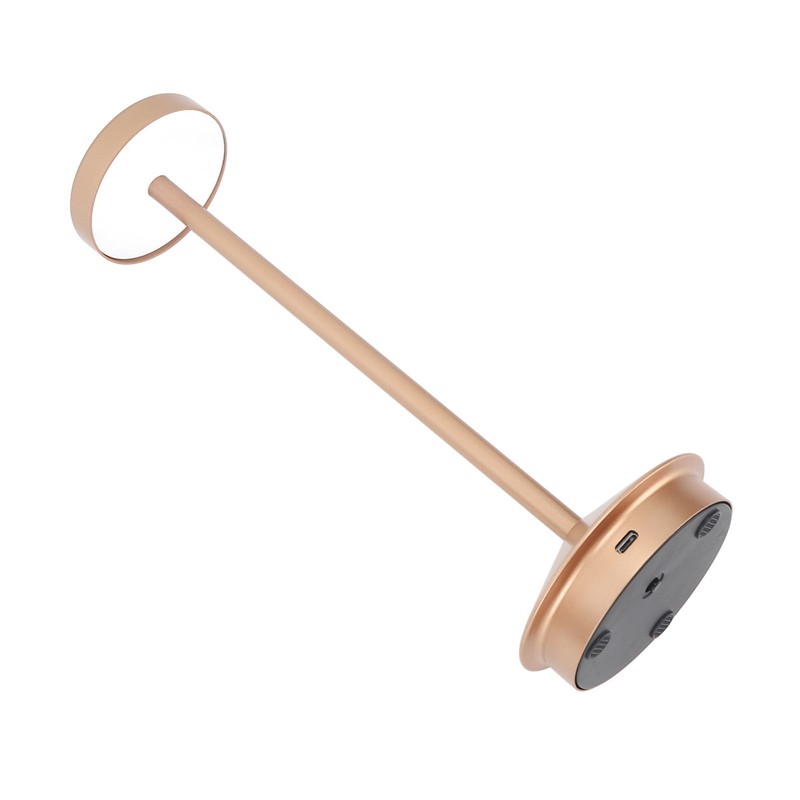 Rechargeable LED Table Lamp 2000mAh Cordless Battery Operated Metal Bedside