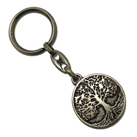 Dual Pack Plane Tree Generation Tree Of Life Metal Oxide Color Key Chain Keyring