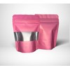 Pink Mylar Bags 3.5g Smell Proof Packaging x100