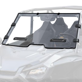 POKIAUTO Front Windshield for Honda Talon 1000, Vented Clear Full Windshield Hard Coated Polycarbonate Scratch Resistant Window for Honda Talon 1000R 1000X 1000X-4 2019-2024 Accessories