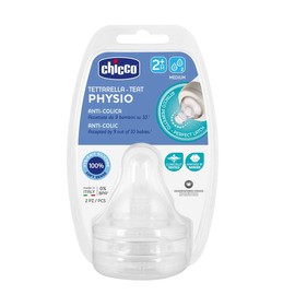 Chicco 0+, Tetina Para Perfect5 2 Flujo Medio Piezas Unisex Baby, Transparente, Paquete De 40 Grams