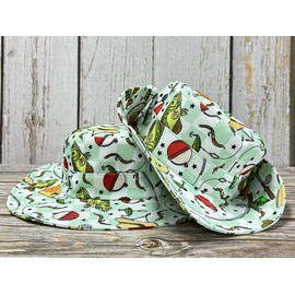 Enodtter Bass Fish Bucket Hat, Fishing Gifts for Men Women, Outdoor Summer Wide Brim Packable Printed Beach Sun Hats for Fisherman