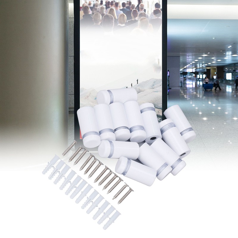 12Pcs Wall Mount Standoff Screw Stainless Steel Mounting Screw for