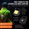 TDC Rechargeable Headlamp + Super Bright COB Keychain Flashlight -