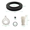 Dicsley 42049 RV Toilet Flush Water Valve Replacement Kit, for