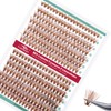FADVAN Cluster Eyelash Extensions 280 Pieces Curl D Eyelashes Individual
