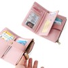 SENDEFN Purses for Women, Medium Size, Triple Foldable Leather Purse,