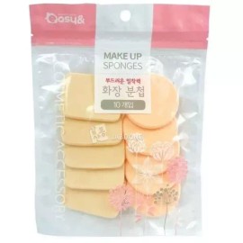 화장 분첩 (10개입) 스펀지 퍼프 파우더 Makeup Puffs (10pcs) Sponge Puff Powder