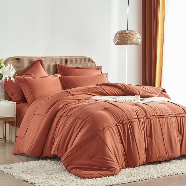 Yogeneg King Size Comforter Set 7 Piece Bed in a