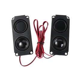 Leadigol 10045 Speaker 2Pcs Portable Advertising Machine Speaker, Advertising Machine Horn Square Speaker Double Diaphragm Bass Computer Speaker LED TV Speaker Horn Speakers