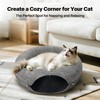 Pawise Peekaboo Cat Cave Donut Tunnel Bed, Cat Tunnel Bed,Bonus