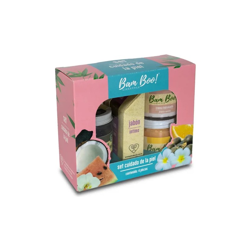Set Cuidado De La Piel Bam Boo Lifestyle 4 Pzas