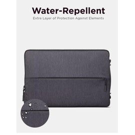 Lenovo Urban Laptop Sleeve 15.6 Inch for Laptop/ Notebook/Tablet Compatible with MacBook Air/Pro Water Resistant - Charcoal Grey