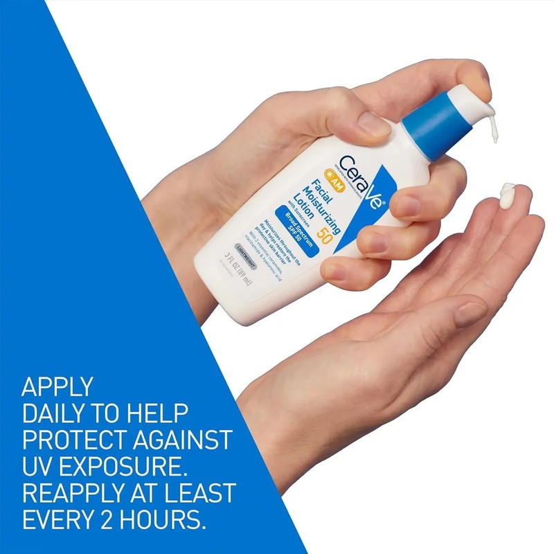 Cerave Am Fps 50 Hidratante Facial Día 89ml Normal- Seca