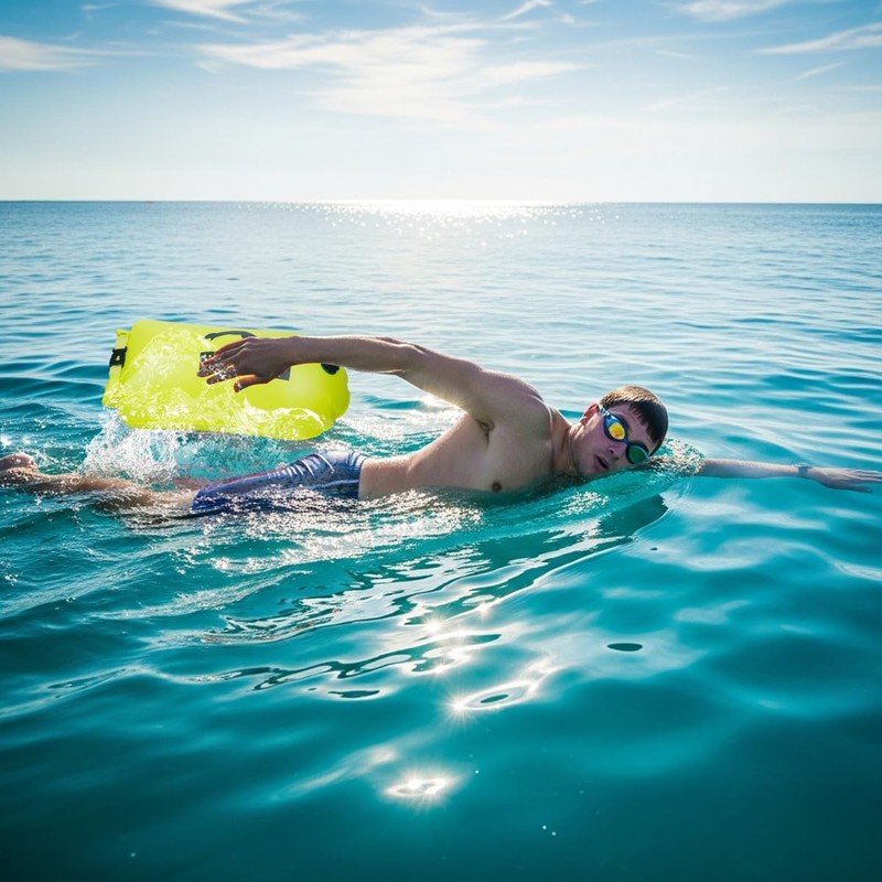 LUXHEIM 28L Swim Buoy Tow Floats for Open Water Swimming