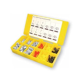 PROLUBE 60-Piece SAE Grease Fitting Kit | 6,000 PSI | Includes 1/8”-27, ¼”-28 (Straight, 45°, 90°) | #43984