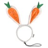 Midlee Carrot Bunny Ears Easter Dog Headband Costume (Large)