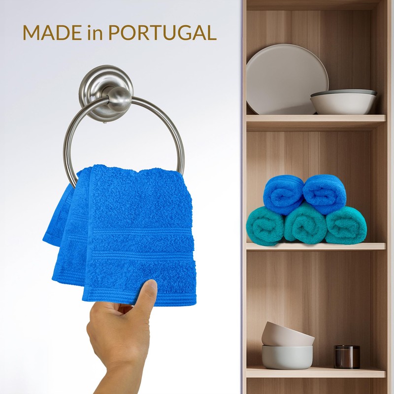 Lashuma Small Guest Towels Green 30 x 30 cm 6-Piece