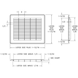 Imperial RG0630 Heavy Gauge Floor Return Air Grille, 10 x 12-Inch, White
