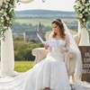 Humyoun Wedding Guest Book Letters to Bride 8.5x7 Inch,Blue,Classic