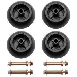 Mower Anti Scalp Deck Wheel Kit Set of 4 Compatible with Bad Boy 022-5234-98 Exmark 103-4051 103-7263 & Many Bore 5/8" Wheel Size