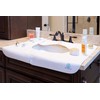 SPLASHPAD Bathroom Sink Mat, Clean and Dry Countertop Protector, Better