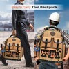 Tool Backpack Heavy Duty, Tool Bag organizer with 89 Pockets