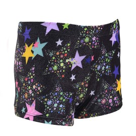 Aosva - Pantalones cortos de gimnasia para niñas pequeñas de 2 a 14 años, Estrella, 2