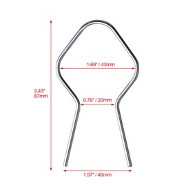 Sysarua 200 Pcs T Post Clips, EZ Twist Preformed Steel Tie Wire, Fence Ties for Securing Fences on Farms/Ranches/Gardens