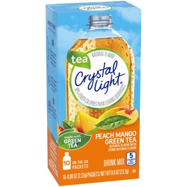 Crystal Light On The Go Peach Mango Green Tea, 10 CT