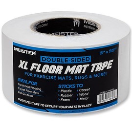 Meister Cinta de Doble Cara XL para Tapete de Piso - Fija Tapetes de Ejercicio & Alfombras en su Lugar