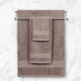 TRIDENT Soft & Plush Luxury Towel Set, 100% Cotton, 1 Bath Towel, 1 Hand Towel, 1 Washcloth, Highly Absorbent Towels for Bathroom, 3 Pieces Crimson Fly Red Towel Set