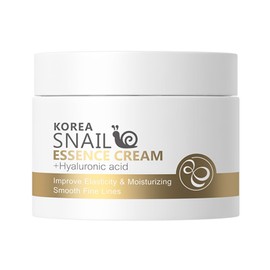 【Popular】Snail Extract Cream Moisturizer Snail Extract Moisturizing Cream Women's Facial Cream Day Cream Night Cream with Hyaluronic Acid and Snail Extract (Single)