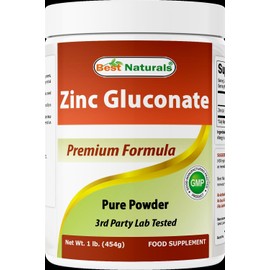 Best Naturals Zinc Gluconate Pure Powder 1 Pound