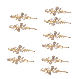 FOMIYES 10pcs Elegant Rhinestone Hair for Weddings and Parties Floral Design Bobby for Women Hair Accessories for Brides and Special Occasions