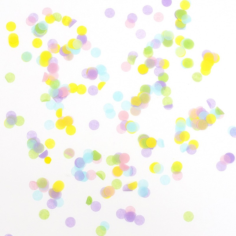 Pastel Tissue Paper Confetti Pack - Birthdays, Weddings, Baby Showers,