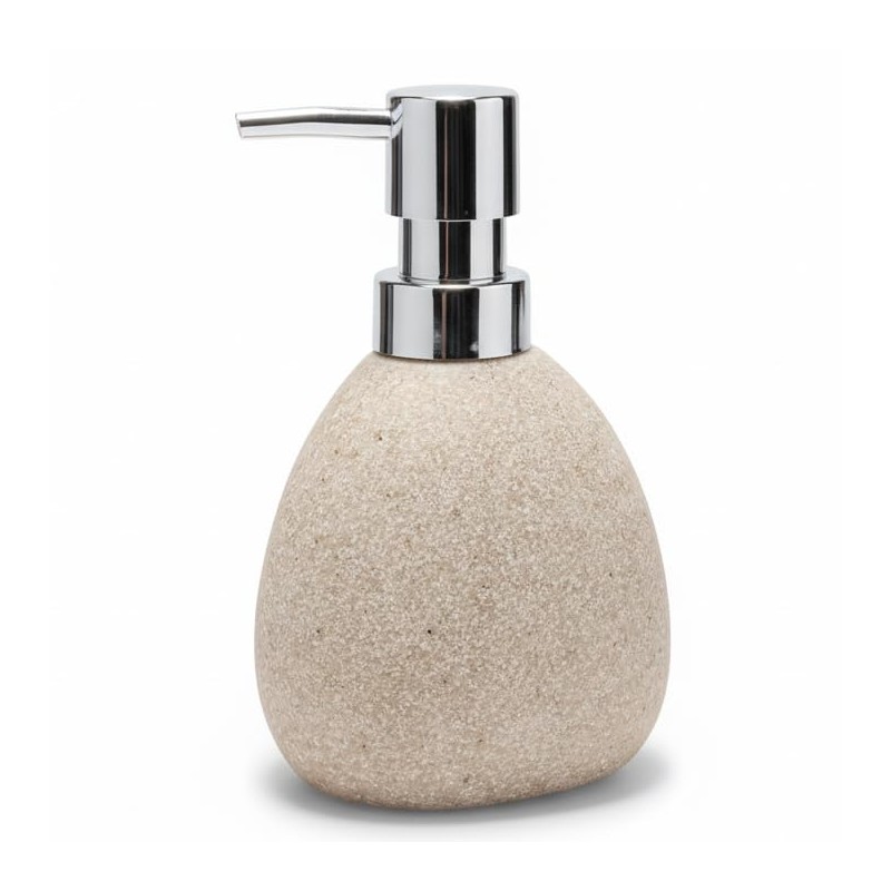 Soap Dispenser Bathroom Beige 250 ml, Pump Dispenser for Liquid