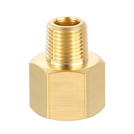 Rebower 2 Pack FeMale to Male Adapter, 1/4" NTP Female x 1/8" NTP Male for Industrial, Automotive, Fluid Transfer, Home Gardening, Water Treatment