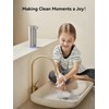 SUNLY Automatic Foam Soap Dispenser, 0.2s Fast Sensor, USB-C Rechargeable,