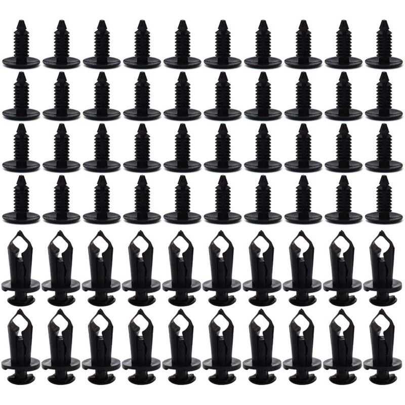 190 Pcs Car Trim Clips, Fastener Rivet Clips 6 Sizes,