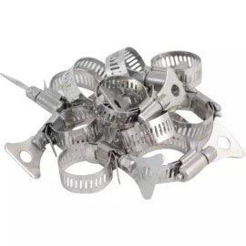 Komos Stainless Butterfly Hose Clamps (10 Pack) - 1/2 in. to 1 in. - KOMOS®