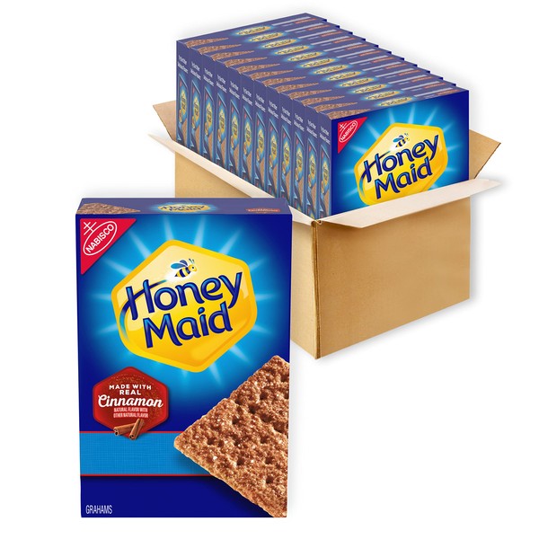 Honey Maid Cinnamon Graham Crackers, 12 - 14.4 oz Family Size Boxes