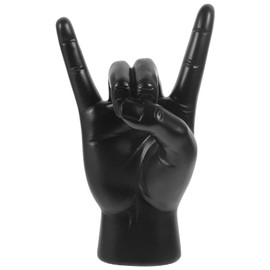 Alipis Rock Gesture Figurine Modern Art Gesture Statues Love You Hand Gesture Abstract Sculpture Rock and Roll Hand Sign