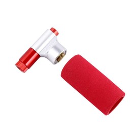 CO2 Inflator Air Pump for Bike Tyres, CO2 Bicycle Pump with Sponge Sheath, Compatible Presta & Schrader Valve for Mountain and Road Bike
