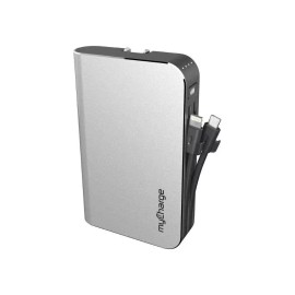 MyCharge AMP PRONG Plus 20W PD USB-C Portable Charger Built-In Plug and Cable